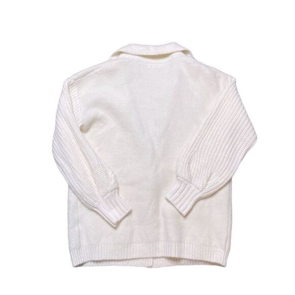 BOHME Siv Open Front Cardigan Sweater Cream Size XS - Picture 3 of 7